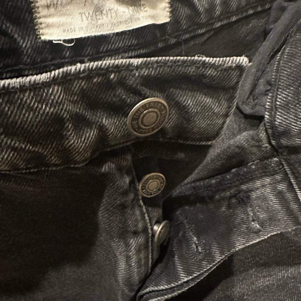 Free People .. Black Denim Jeans